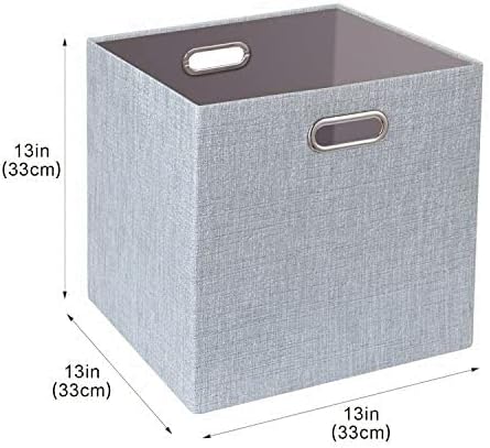 Posprica 3X Thicker Fabric Storage Cubes 13 inch Collapsible Storage Bins