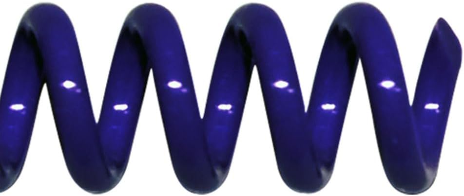 TruBind 6mm (1/4 in.) Spiral Binding Coils for Reports, Presentations and Proposals | 4:1 Pitch | 12 in. Length | Blue | 30 Sheets Binding Capacity | 100 Pack
