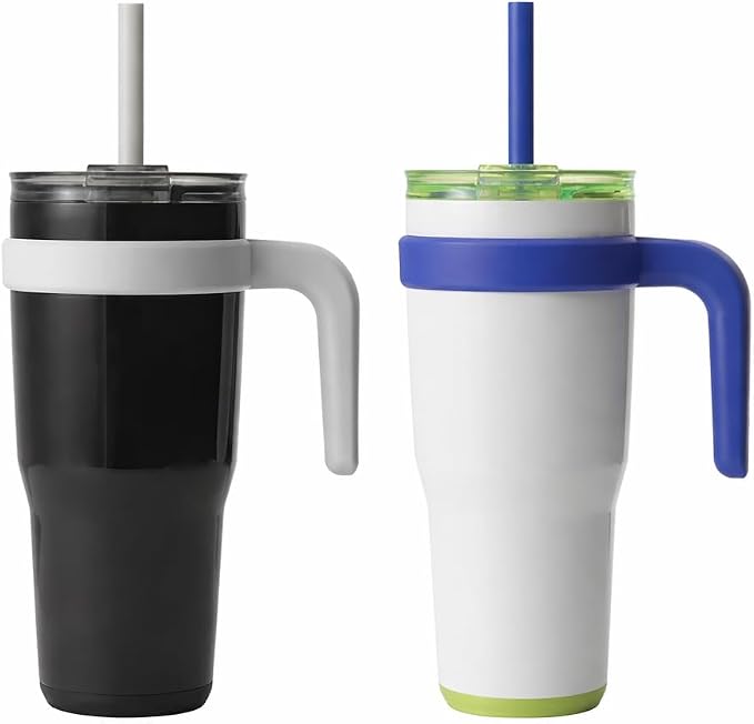 REDUCE 24 oz. Cold1 Tumbler, 2-Pack (Black & whitish)