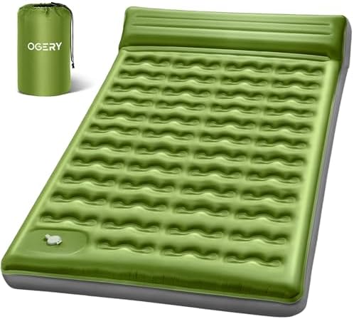 OGERY Sleeping Pad, Ultralight Inflating Camping Pad with 6" Extra-Thick