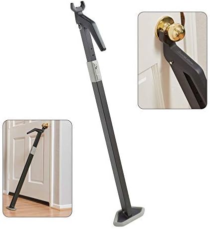 Super Heavy Duty Security Door Lock Bar Fully Adjustable Door Stopper Device