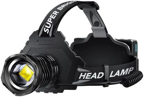 AKNEAR Rechargeable LED Headlamp 99000 High lumens Super Bright, Powerful