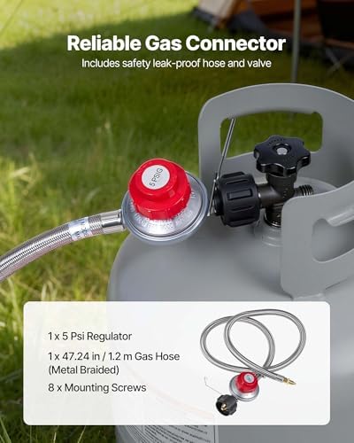 VEVOR 1 Burner Outdoor Propane Gas Stove, Propane LPG Gas Camping Stove,