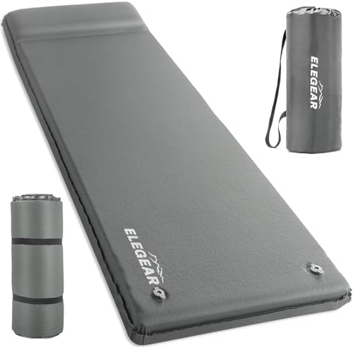 Elegear CumbreX™ Self Inflating Sleeping Pad with Pillow 3.15" Memory Foam