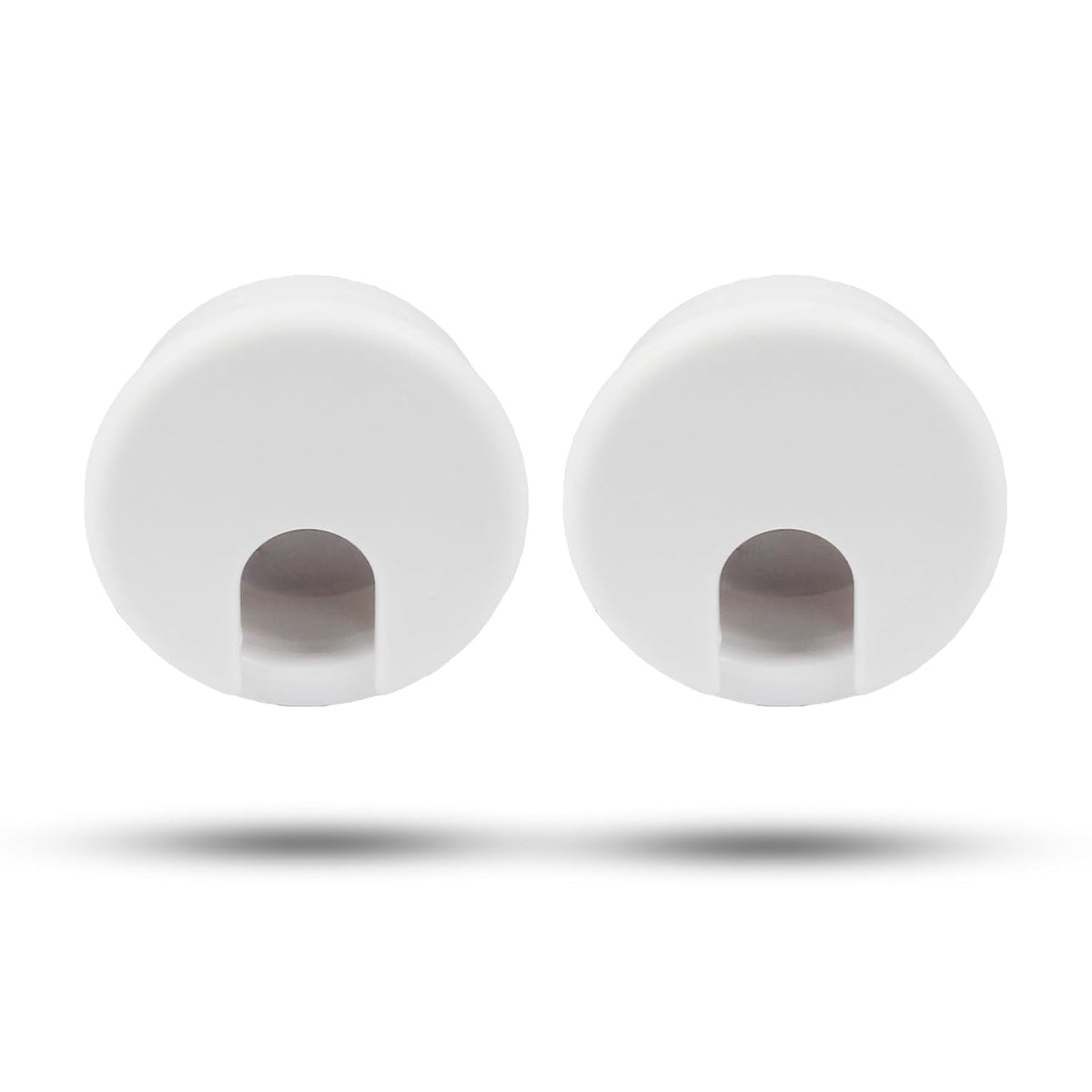 2pcs 1-1/2 Inch Desk Grommet, Plastic Desk Hole Cover, White Cable Hole Cover, Desk Hole Grommet for Wire Cord Organizing Office Computer Desk
