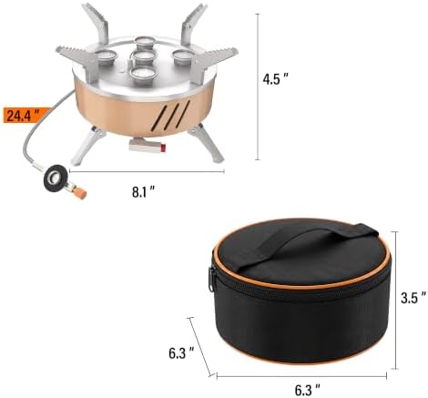 5 Burner Portable Propane Camping Stove