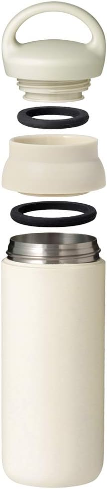 KINTO 21096 Dayoff Tumbler, 16.9 fl oz (500 ml), Dark Gray, Double Wall Vacuum Construction, Thermal and Cold Insulation, Water Bottle