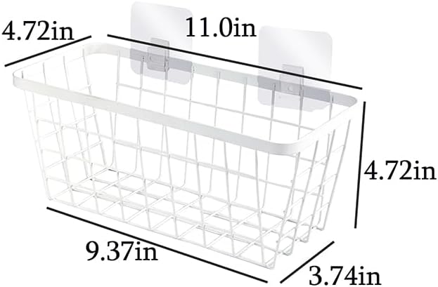 LeleCAT White Hanging Kitchen Baskets