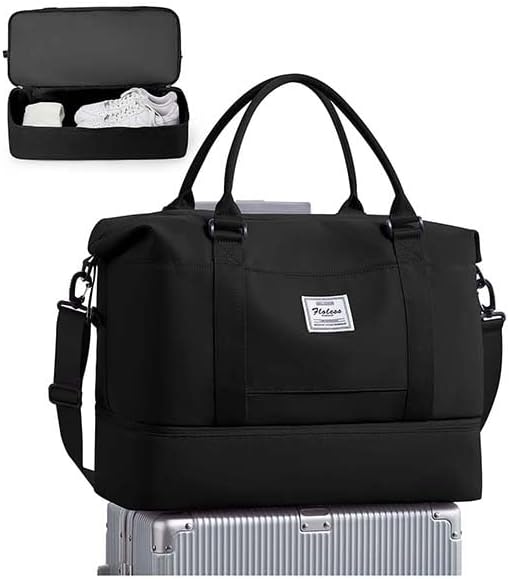 Travel Duffel Bag, Sports Tote Gym Bag, Shoulder Weekender Overnight Bag