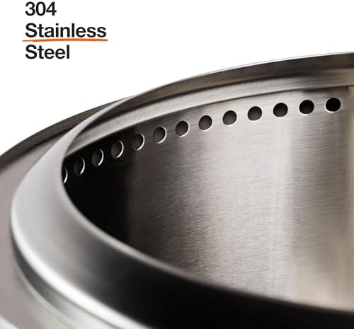 Solo Stove Bonfire Amazon Exclusive | Smokeless Fire Pit Bundle with Stand, Lid, Shelter & Ash Pan | Ideal for 4–6 People | Stainless Steel Wood Burning Camping Pit – 19.5" Wide, 34lbs