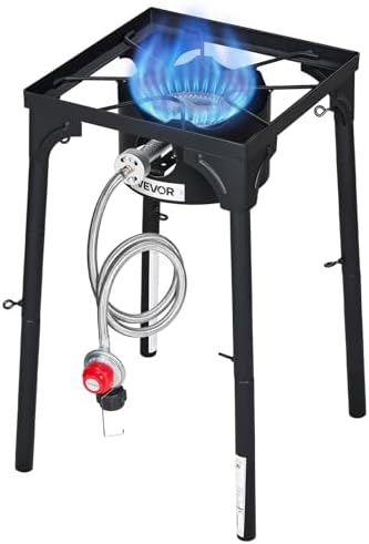 VEVOR 1 Burner Outdoor Propane Gas Stove, Propane LPG Gas Camping Stove,