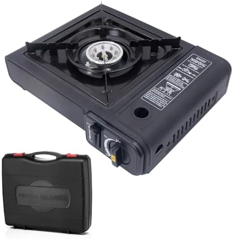 ShellKingdom Camping Stove Portable Outdoor Emergency Butane Stove Burner with Carrying Case For Camping, Picnics, Hiking, BBQ