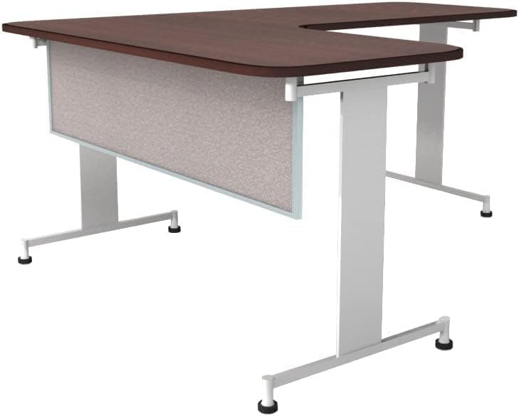 OBEX Acoustic Table Mounted Modesty Desk Privacy & Sound Absorbing Panel for Office Cubicles, 12" x 48", Overcast