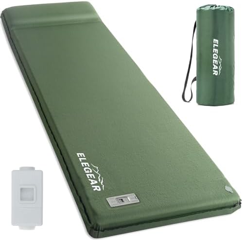 Elegear Self Inflating Sleeping Pad with Electric Pump Memory Foam 3.15"