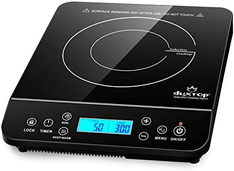 Duxtop Portable Induction Cooktop, Countertop Burner 1800W Black 9610LS