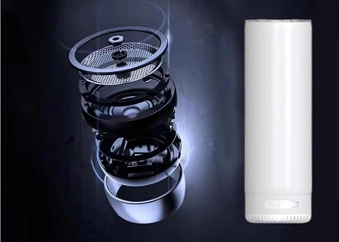25Pack 20oz Buletooth Sublimation Printed Speaker Tumbler Straight Skinny Double Wall With Lid (Black 25pcs)