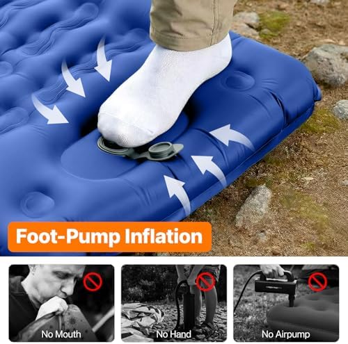 OGERY Sleeping Pad, Ultralight Inflating Camping Pad with 6" Extra-Thick