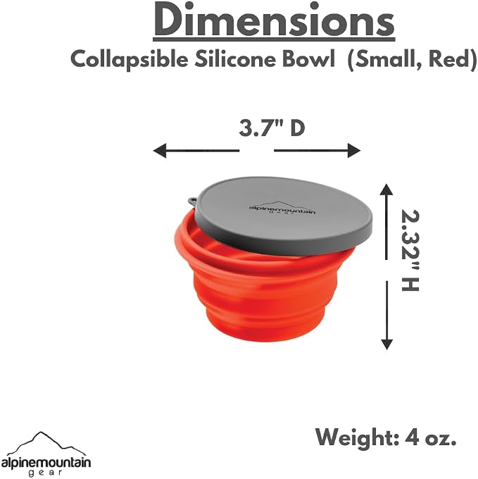 Collapsible Silicone Bowl with Lid