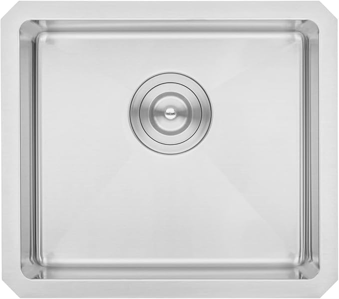 17 in. x 15 in. x 9 in. 16-Gauge Stainless Steel Undermount Single Bowl Bar