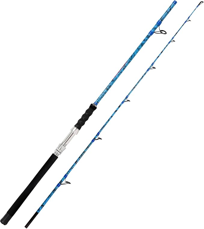 Fiblink 2-Piece Boat Conventional Fishing Rod Portable Spinning/Casting Rod
