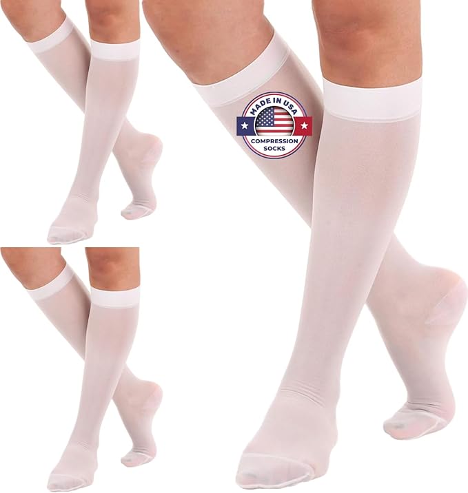 Made in USA - Sheer Compression Stockings