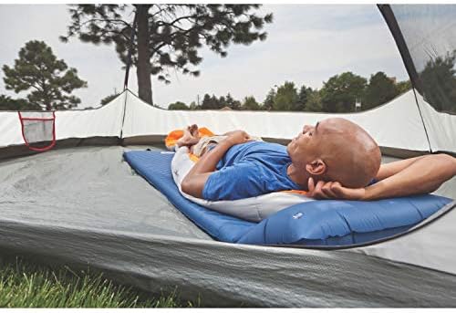 Coleman Self-Inflating Sleeping Pad with Pillow, Lightweight Inflatable Camp Pad with Extra Support & Quick Deflation, No Air Pump Needed