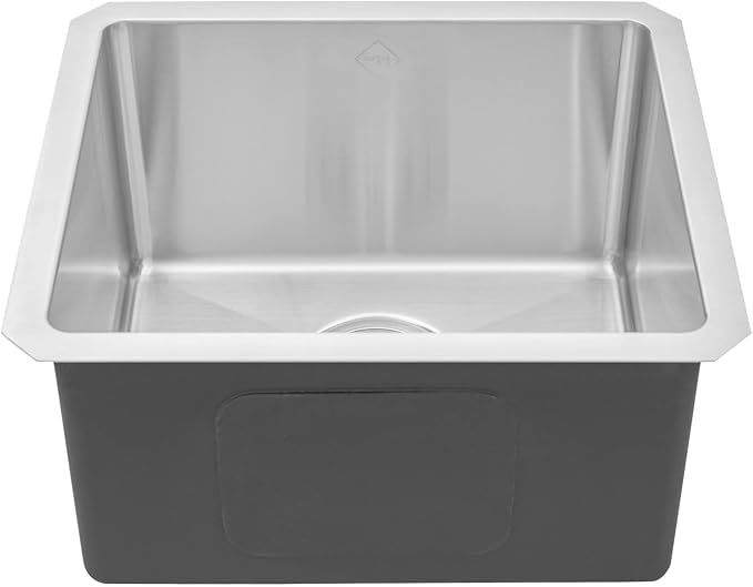 17 in. x 15 in. x 9 in. 16-Gauge Stainless Steel Undermount Single Bowl Bar