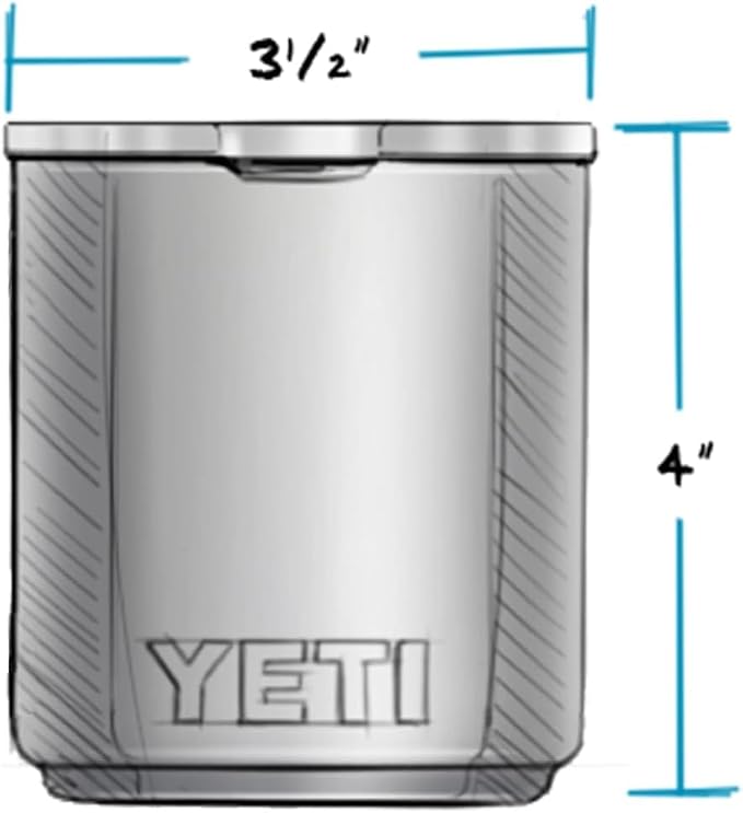YETI Rambler 10 oz Stackable Lowball 2.0, Vacuum Insulated, Stainless Steel with MagSlider Lid, Key Lime