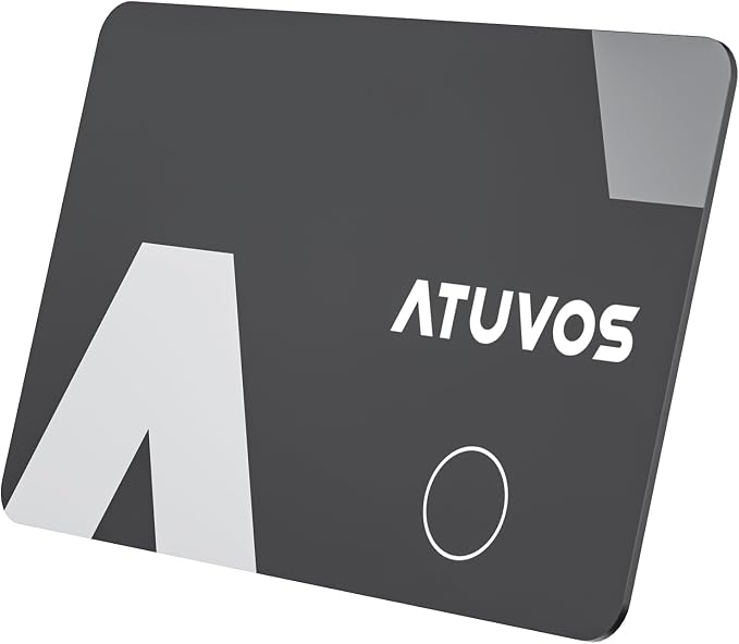 ATUVOS Wallet Tracker Finder Card, Ultra-Thin 1.6mm & 3-Year Battery, Smart