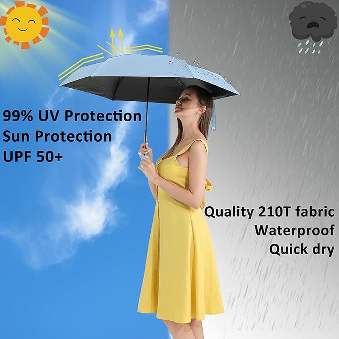 BAODINI Travel Mini Umbrella for Purse