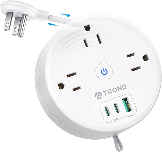 TROND 20W USB C Travel Power Strip
