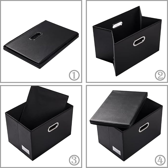 PRANDOM Large Stackable Storage Boxes