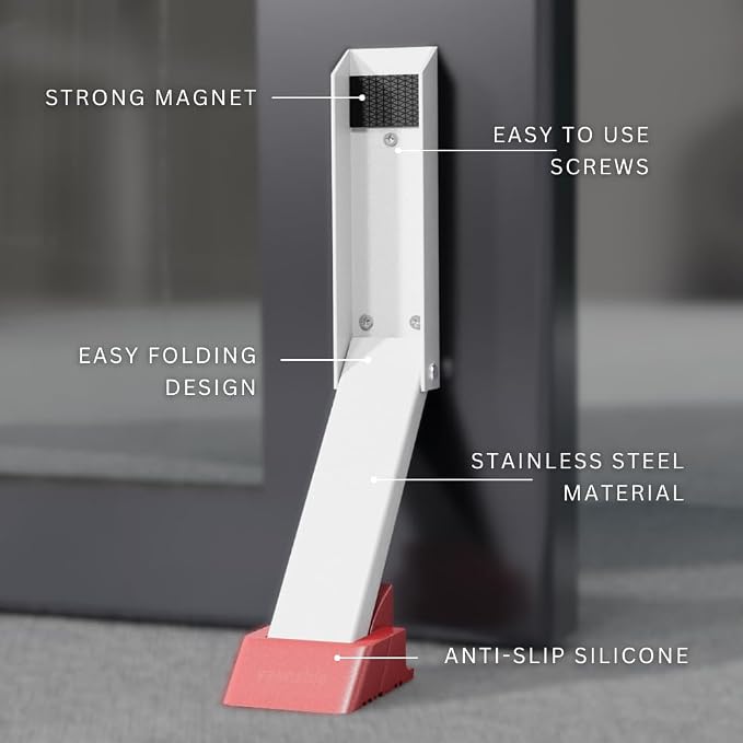 2 Pack Door Stop, No Drill Door Stoppers