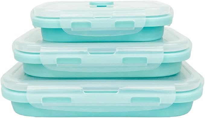 CARTINTS Silicone Collapsible Food Storage Containers-Prep/Storage Bowls