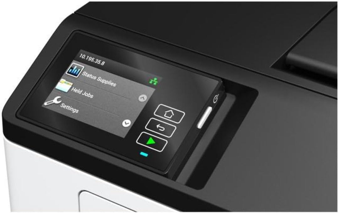 Lexmark MS531dw Monochrome Laser, Integrated Duplex (2-sided printing), Energy Star, Print Speed: Up to 46 ppm, Recommended Monthly Page Volume: 2000-15000 pages, 2.8 inch, Color touch screen(38S0300)