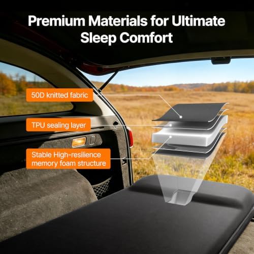 OGERY Self-Inflating Sleeping Pad, 3" Memory Foam Camping Mattress