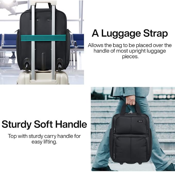Hanke Softside Expandable Underseat Carry On Luggage