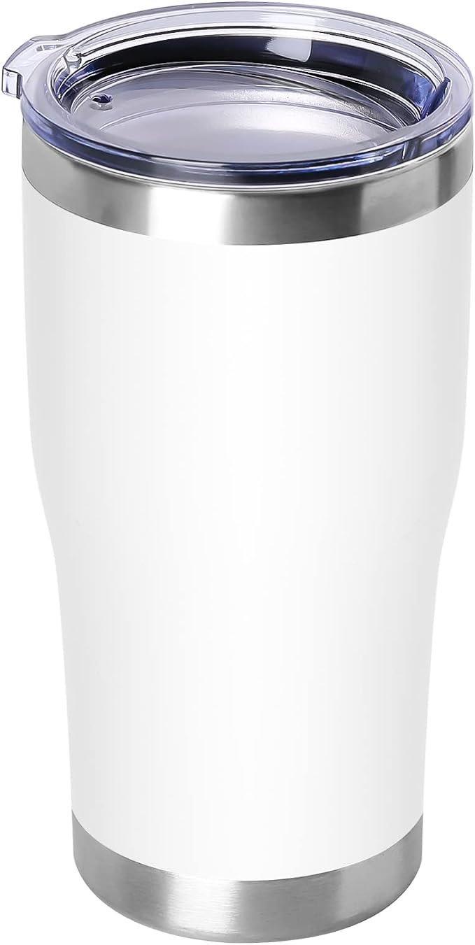 DOMICARE 20oz Tumbler with Lid Stainless Steel Tumblers Bulk, Double Wall