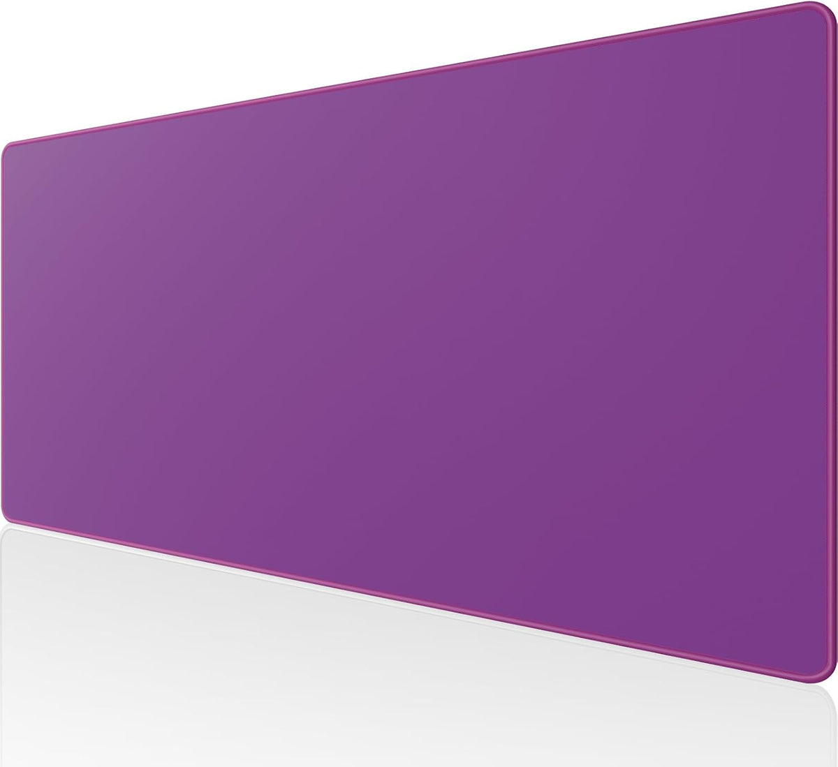 KTRIO Large Gaming Mouse Pad with Stitched Edges, Extended Mousepad with Superior Micro-Weave Cloth, Non-Slip Base, Water Resist Keyboard Pad for Gamer, Office & Home, 31.5x15.7in, Violet Purple