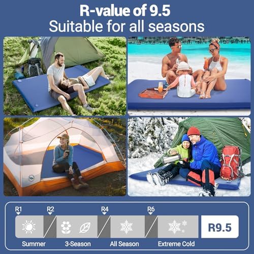 Elegear Self Inflating Sleeping Pad with Electric Pump 3.15" Memory Foam