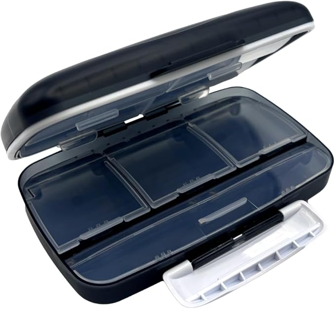 EZY DOSE Moisture-Proof Pill Case, Medicine Planner, Vitamin Organizer Box