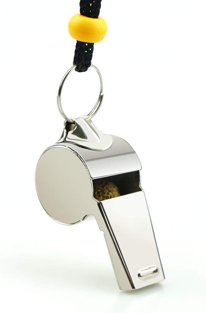 Whistle, 2 Pack Stainless Steel Sports Whistles