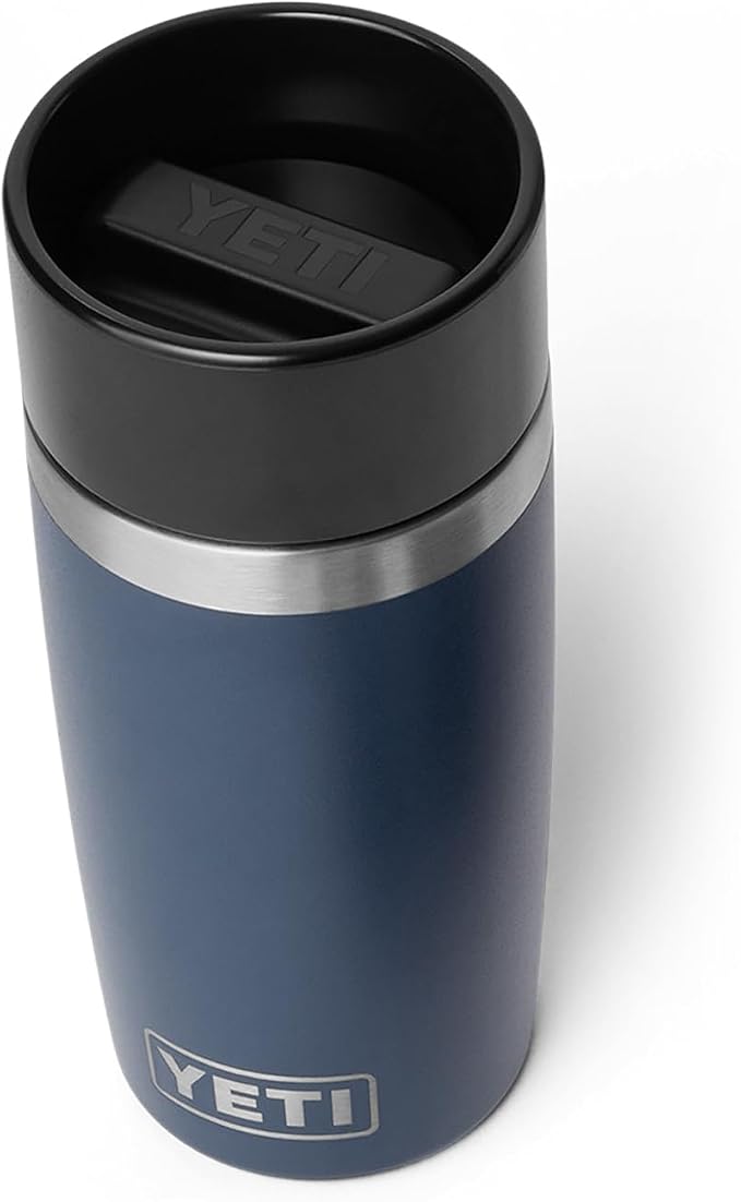 YETI Rambler 12 oz Travel Bottle, Stainless Steel, Vacuum Insulated with Leakproof Commuter Cap, Navy