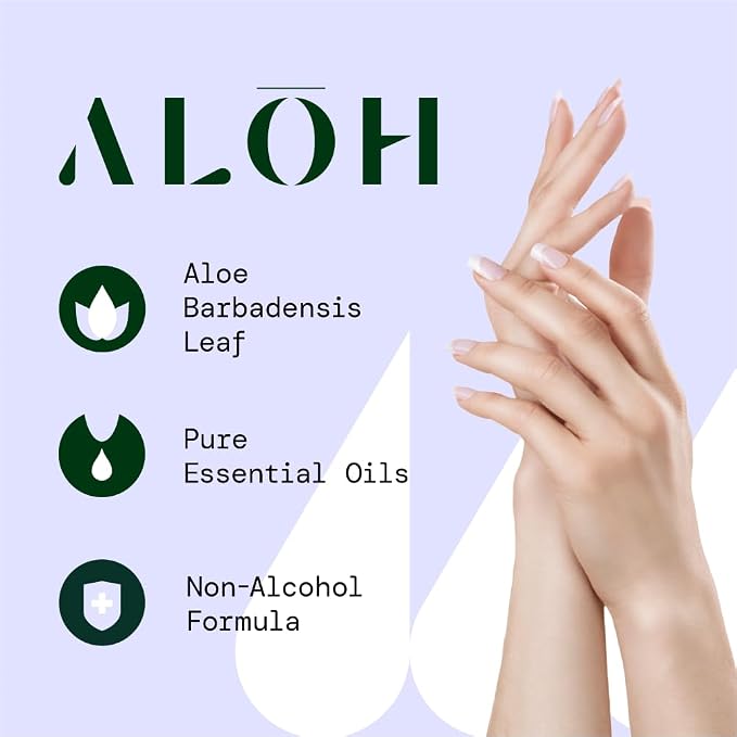 ALŌH Sweet Orange Bergamot + Aloe Sanitizing Hand Wipes