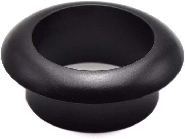 1 Inch(25mm) Zinc Alloy Desk Hole Cover Grommets Black Wire Cord Cable Organizer for Computer Desk Cabinet