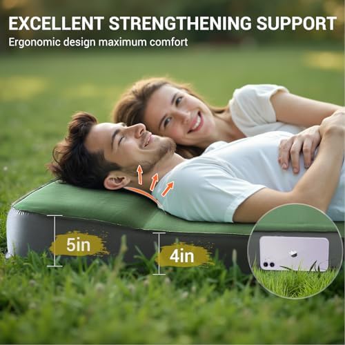 Elegear Air & Foam Camping Mattress 4" Built-in Electric Pump, Gueen Size