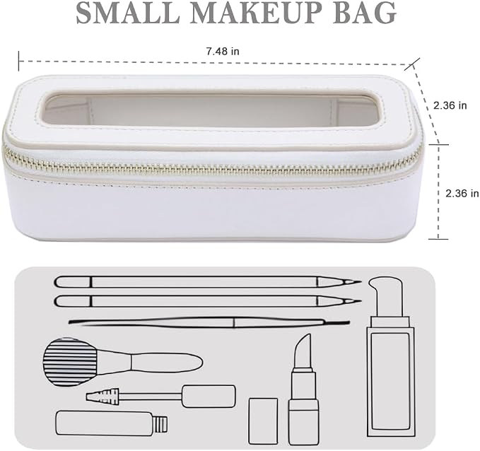 Travel Clear Makeup Bag Set, TSA Approved Cosmetic Bag Case