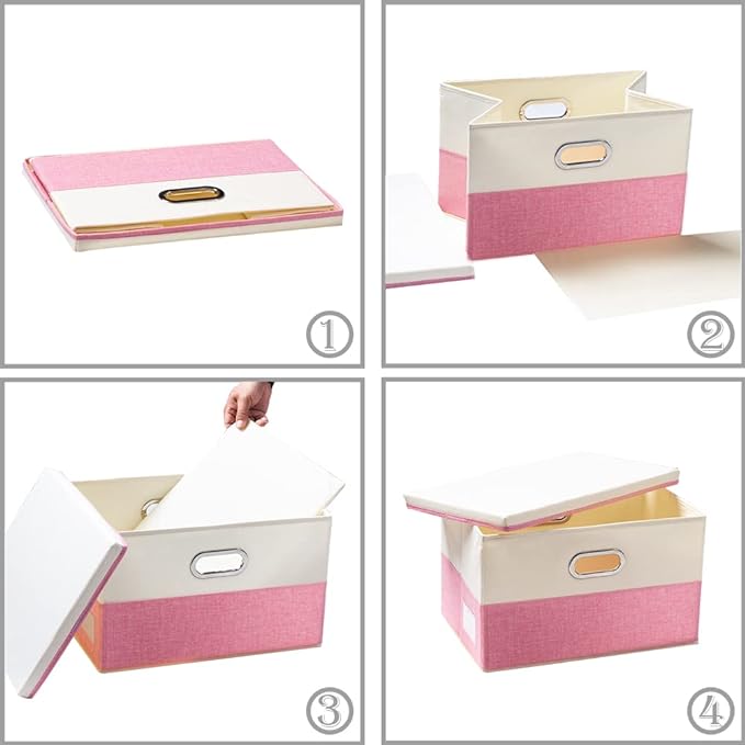 PRANDOM Large Collapsible Storage Bins