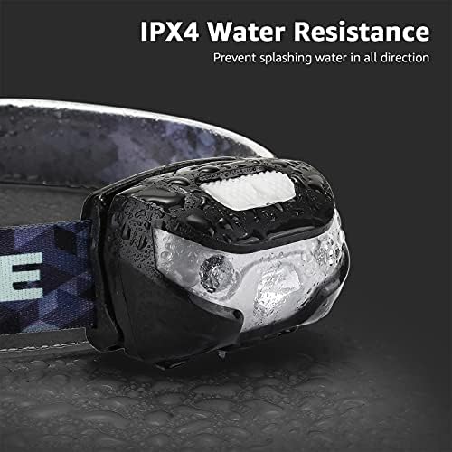 Lighting EVER LED Headlamp Rechargeable IPX4 Waterproof Headlight 3 Pack