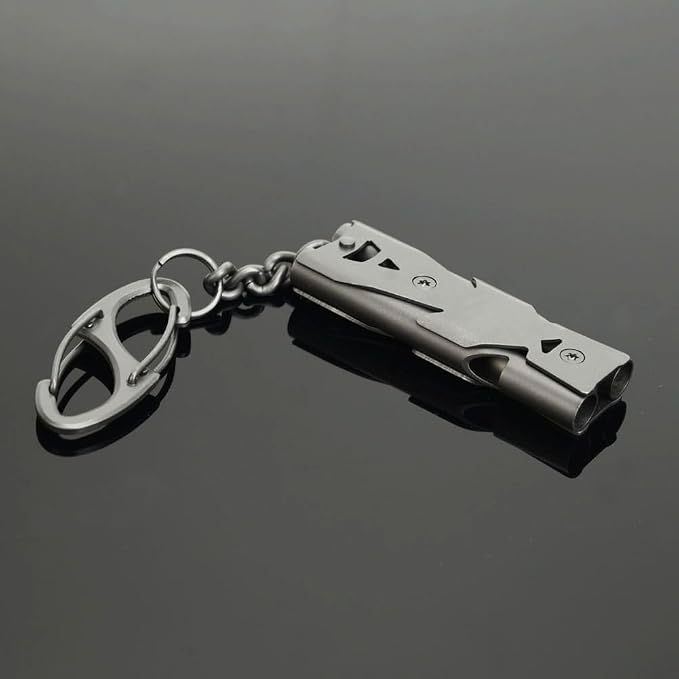Whistle Emergency Whistles Keychain Rape Whistle Stainless Steel High Decibel
